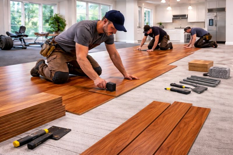 Cherry Floor Installation in Erie, CO