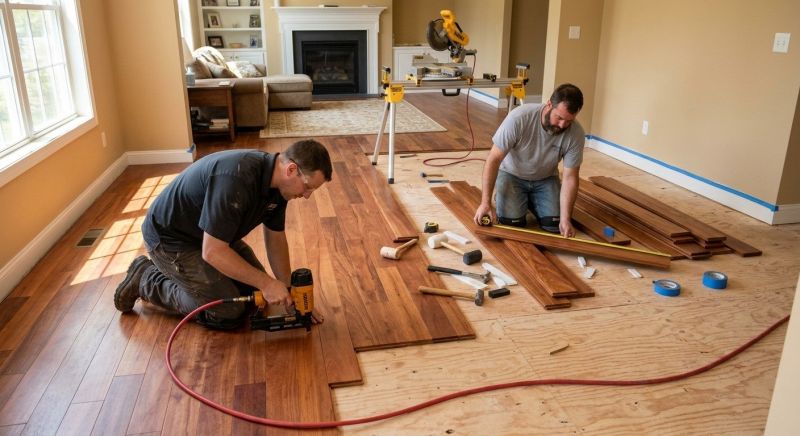 Cherry Floor Installation in Wheat Ridge, CO