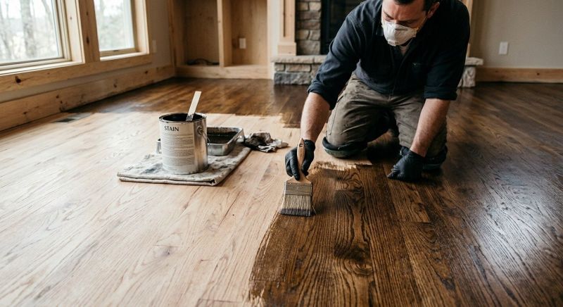 Hardwood Floor Staining in Black Hawk, CO