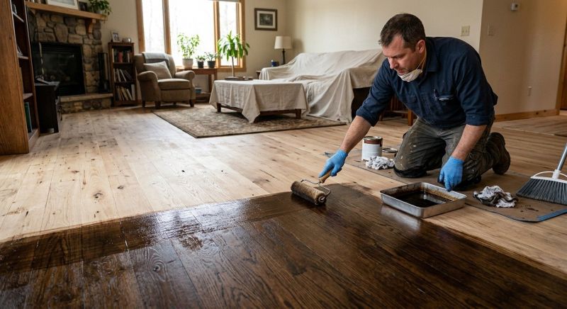 Hardwood Floor Staining in Erie, CO