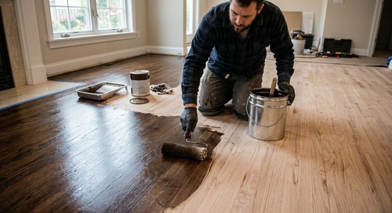 Hardwood Floor Staining in Erie, CO