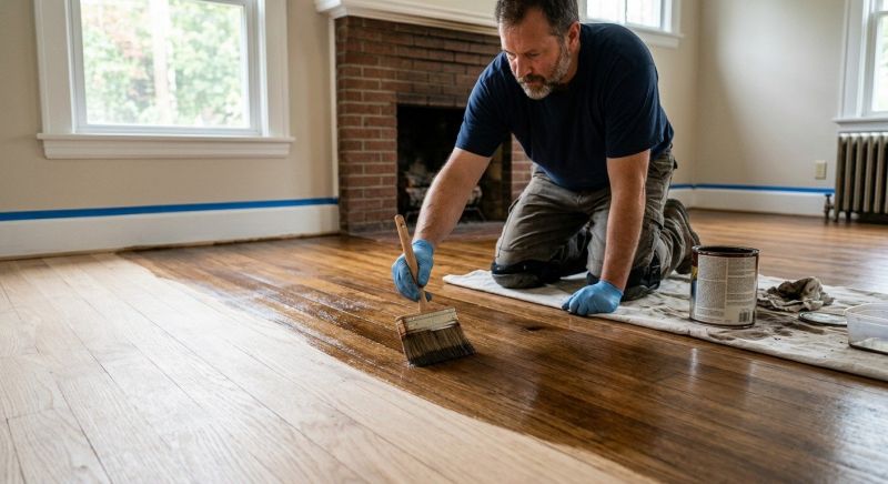 Hardwood Floor Staining in Erie, CO