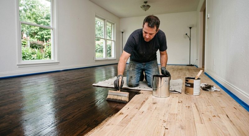 Hardwood Floor Staining in Firestone, CO