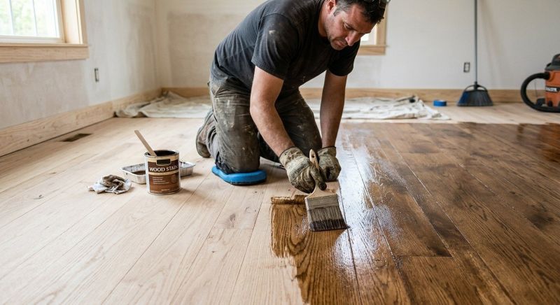 Hardwood Floor Staining in Golden, CO
