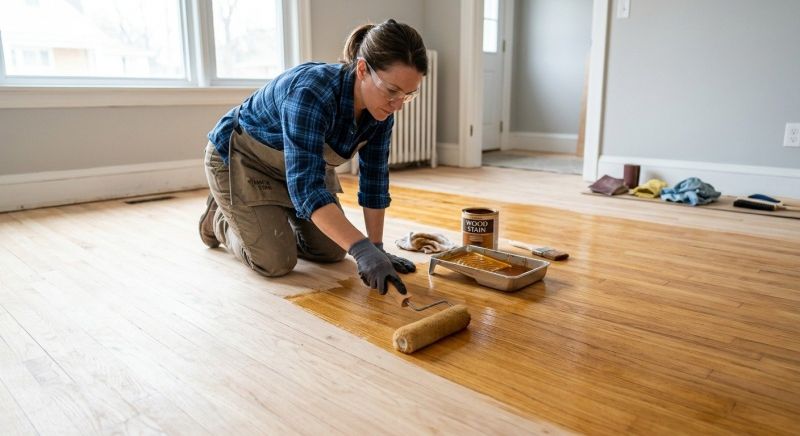 Hardwood Floor Staining in Lafayette, CO