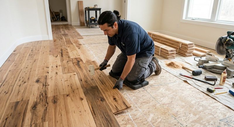 Hickory Floor Installation in Boulder, CO