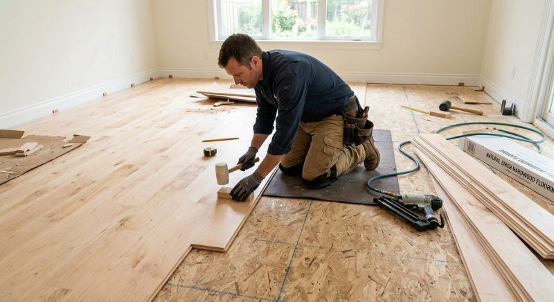 Maple Flooring Installation in Nederland, CO
