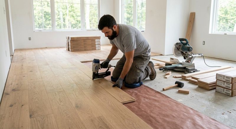 Oak Floor Installation in Wheat Ridge, CO