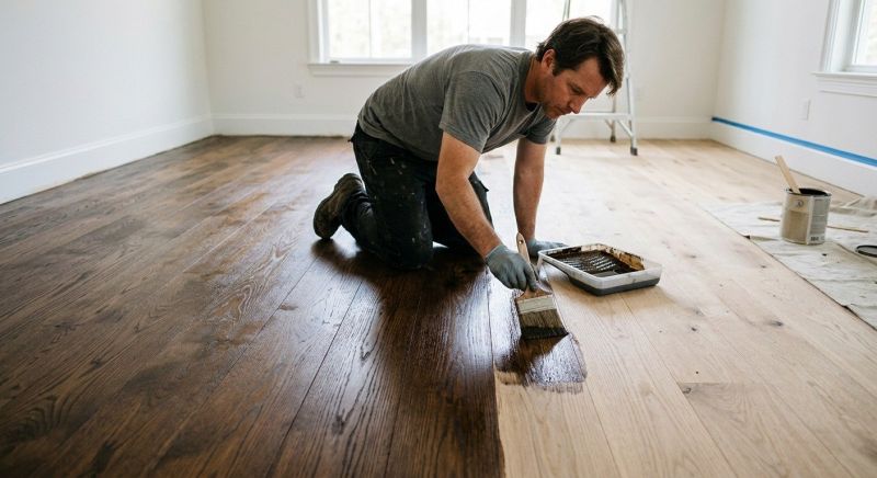 Walnut Floor Staining in Boulder, CO