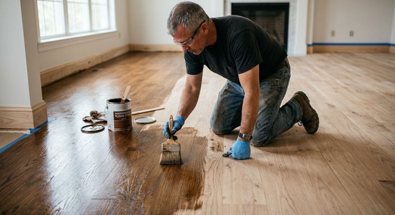 Walnut Floor Staining in Boulder, CO