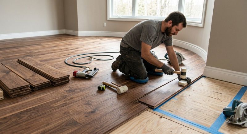 Walnut Flooring Installation in Boulder, CO