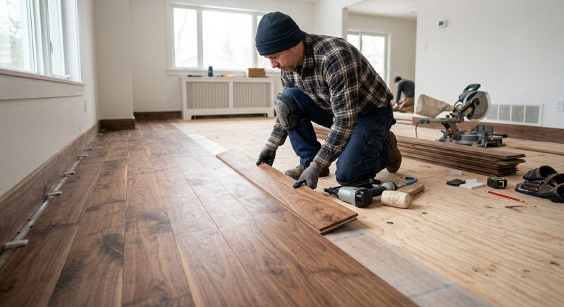 Walnut Flooring Installation in Boulder, CO