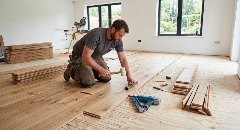 White Oak Floor Installation in Boulder, CO
